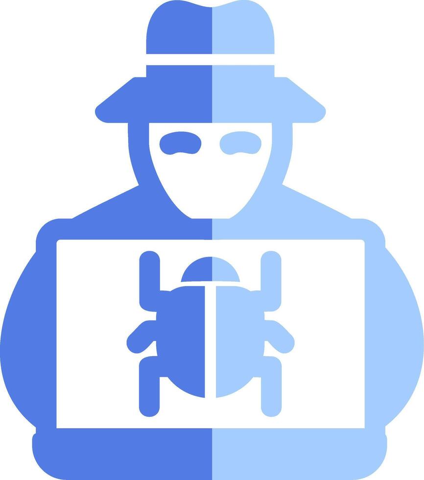 icono de vector de hacker