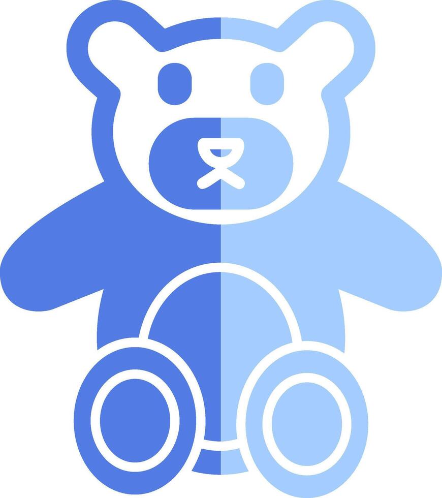 icono de vector de oso de peluche