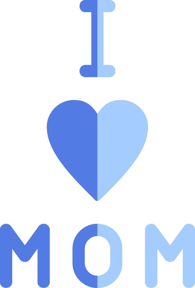 I love Mom Vector Icon