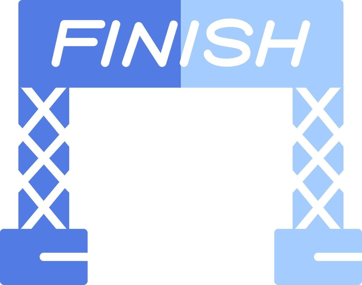 Finish Line Vector Icon