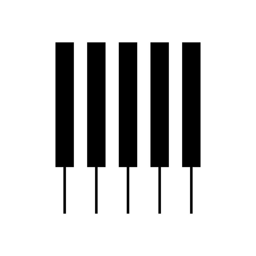 Simple Piano Logo Vector Illustration