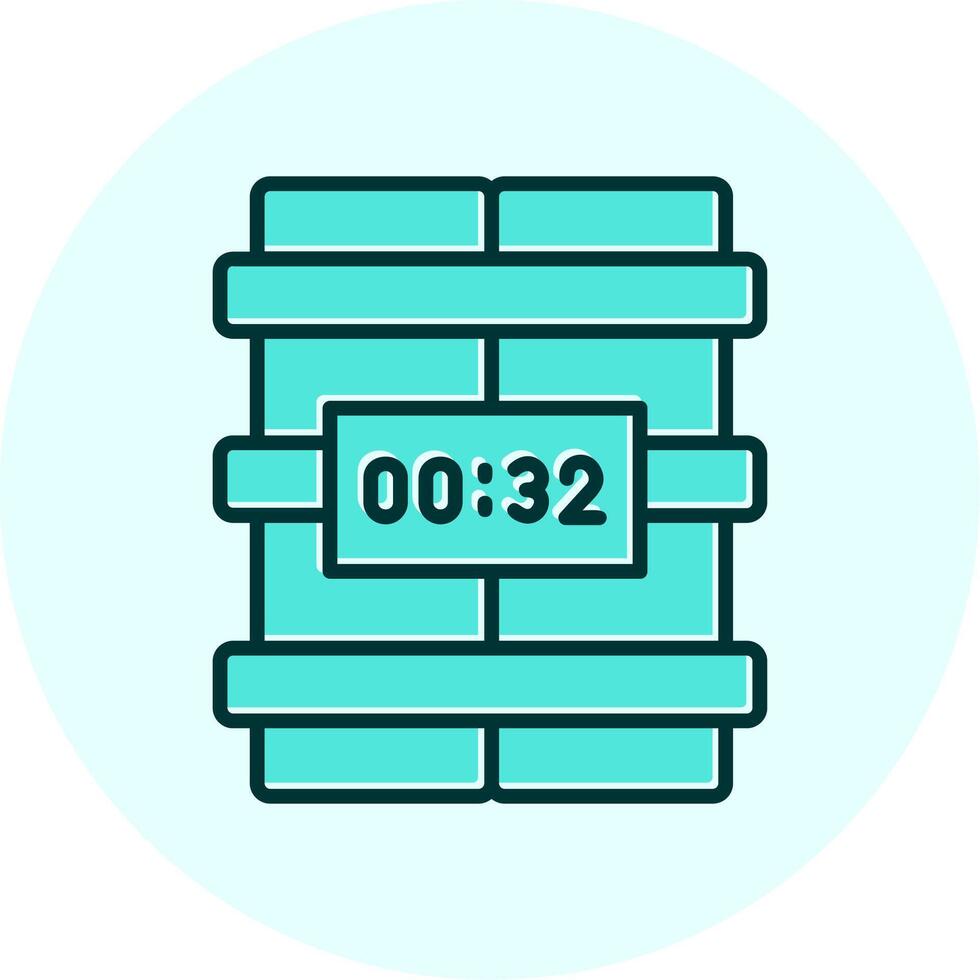 C4 Time Bomb Vector Icon