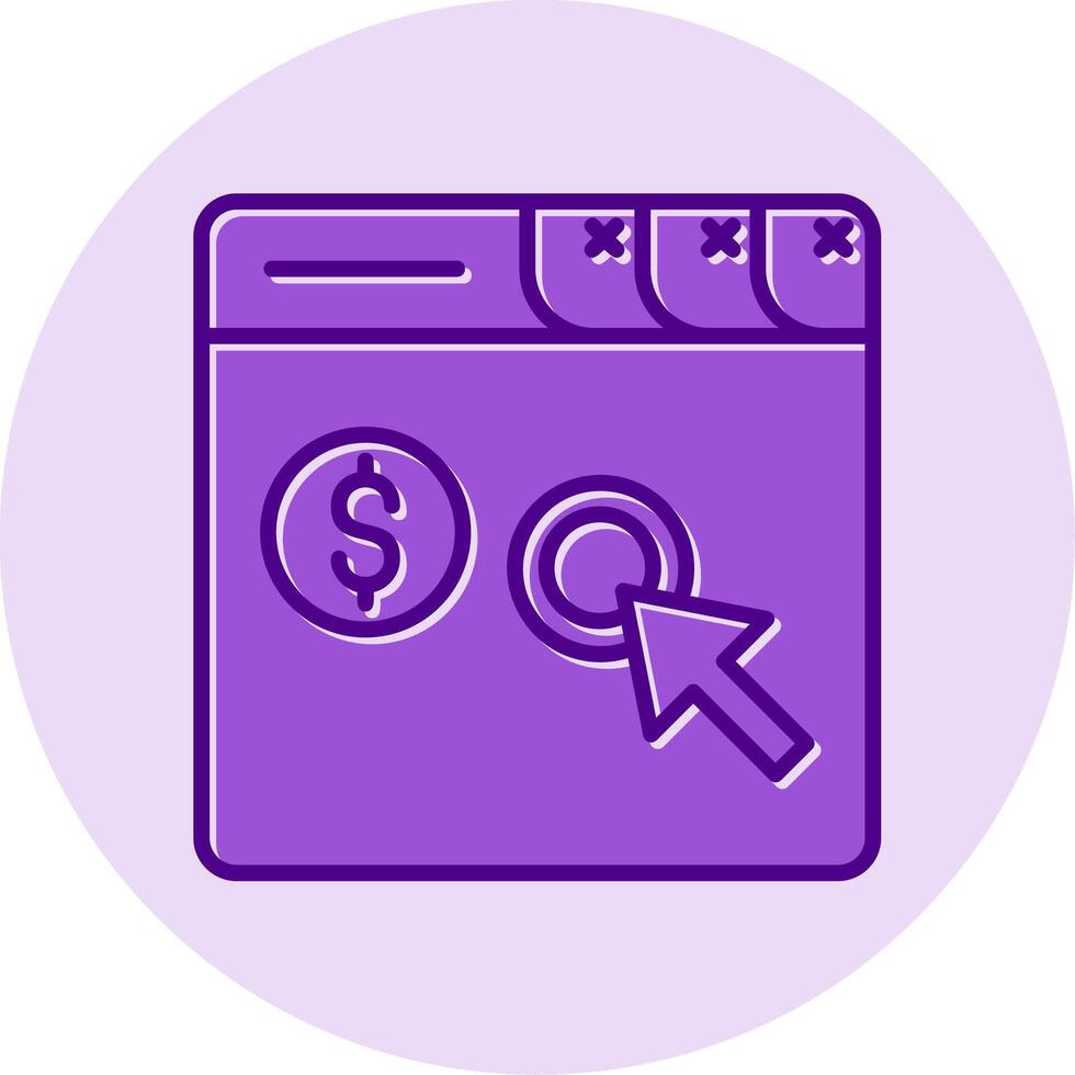 Pay Per Click Vector Icon