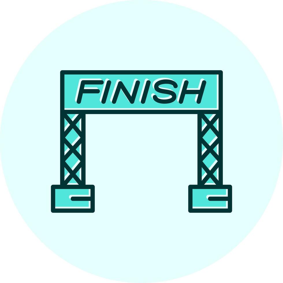 Finish Line Vector Icon