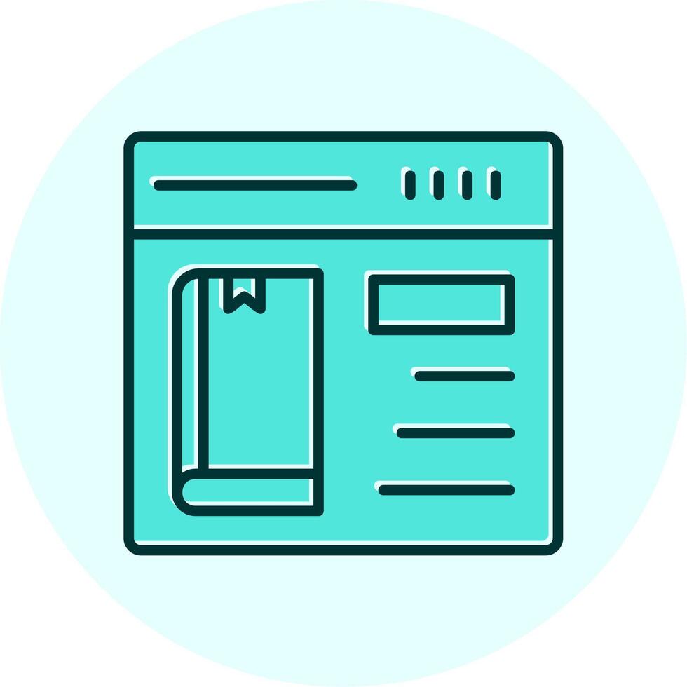 Online Book purchase Vector Icon