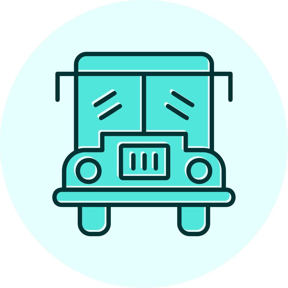 icono de vector de autobús escolar