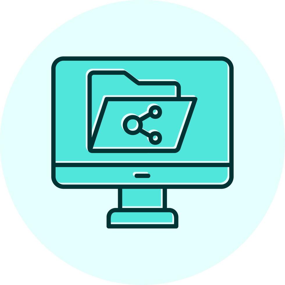 File Sharing Vector Icon