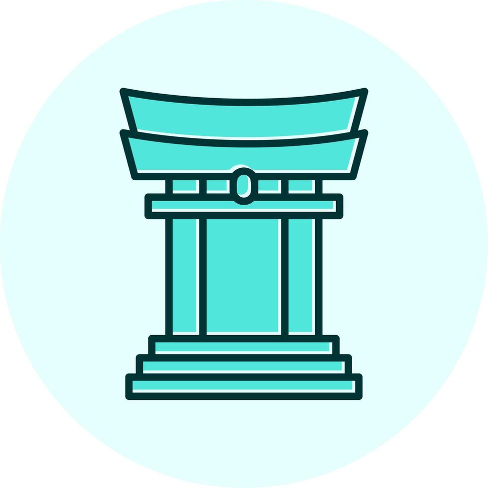 Torii Gate Vector Icon