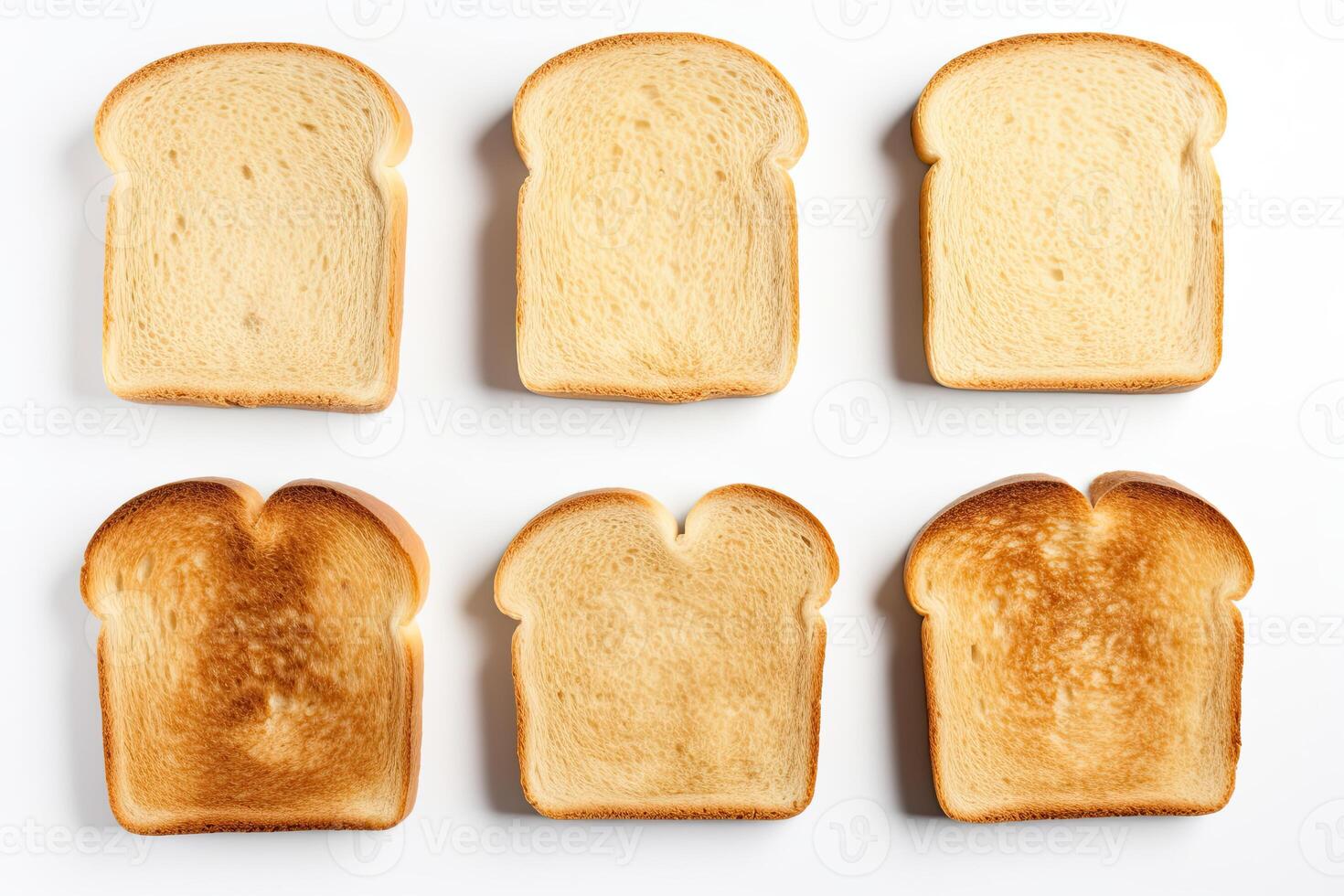 AI generated Toast bread closeup photo