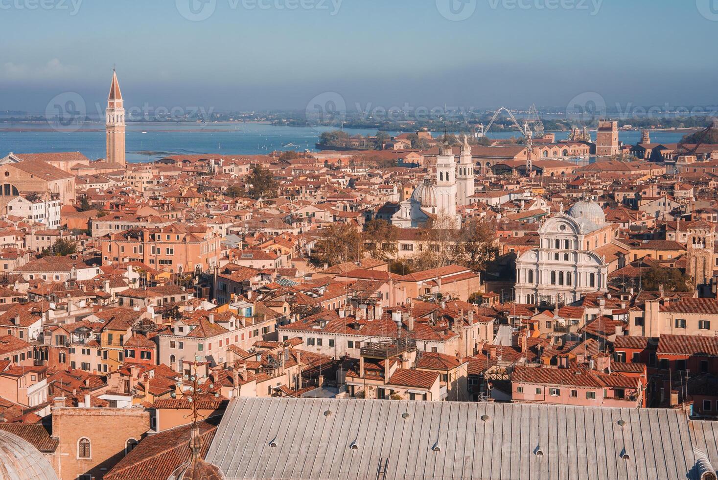 Aerial View of Venice, Italy Cityscape with Unspecified Landmarks and Architecture photo