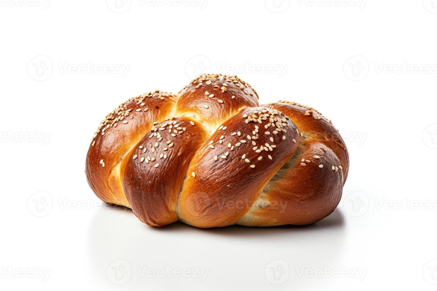 AI generated pretzel bread closeup photo