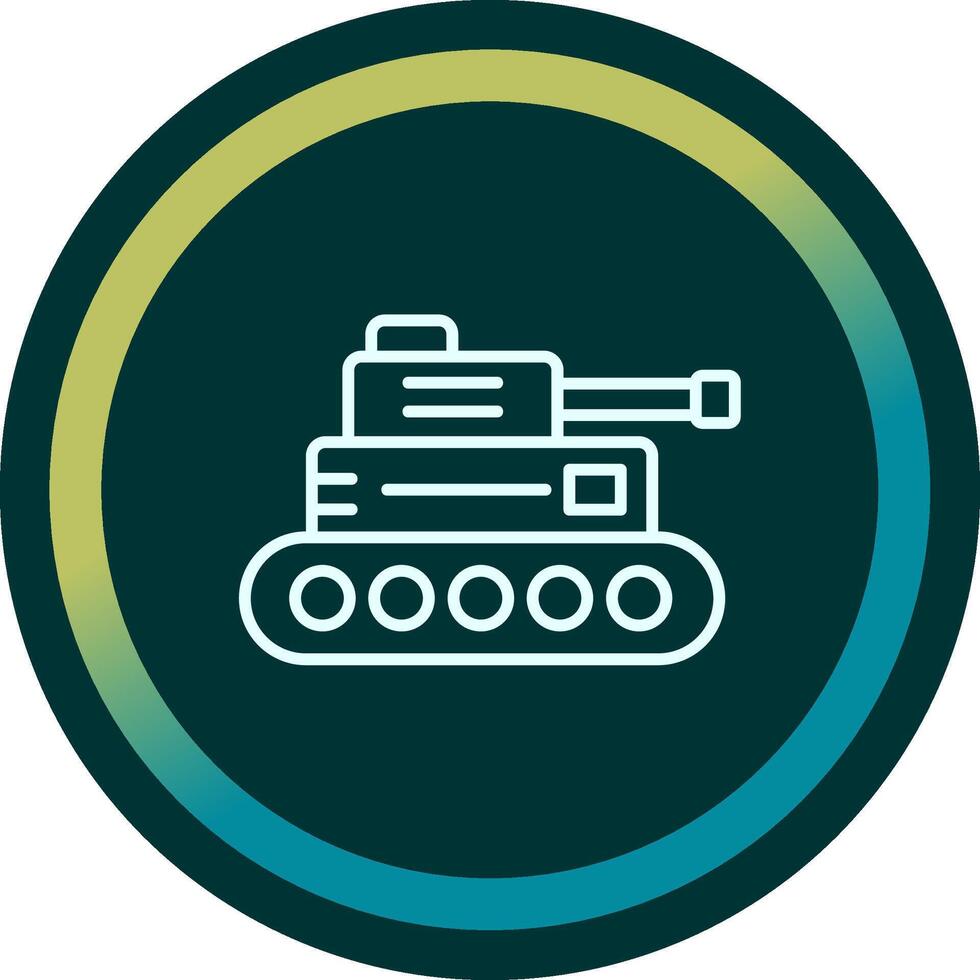 icono de vector de tanque militar