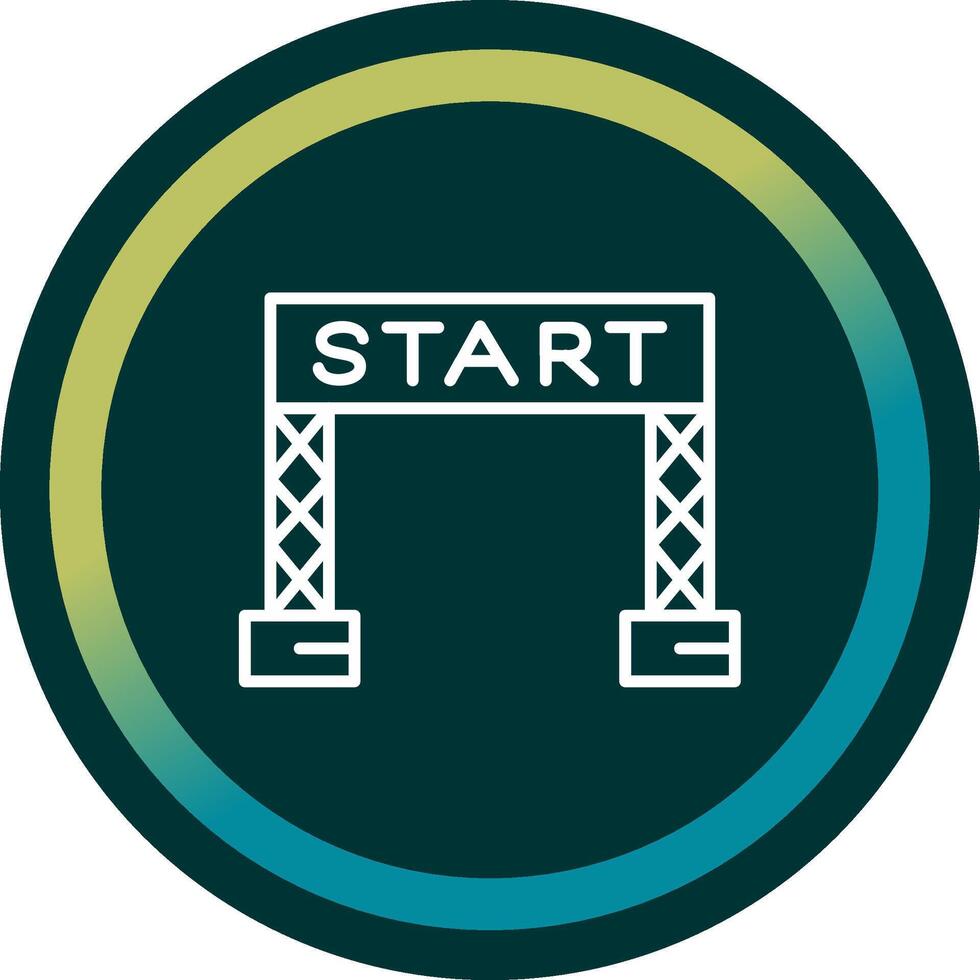 Start Line Vector Icon