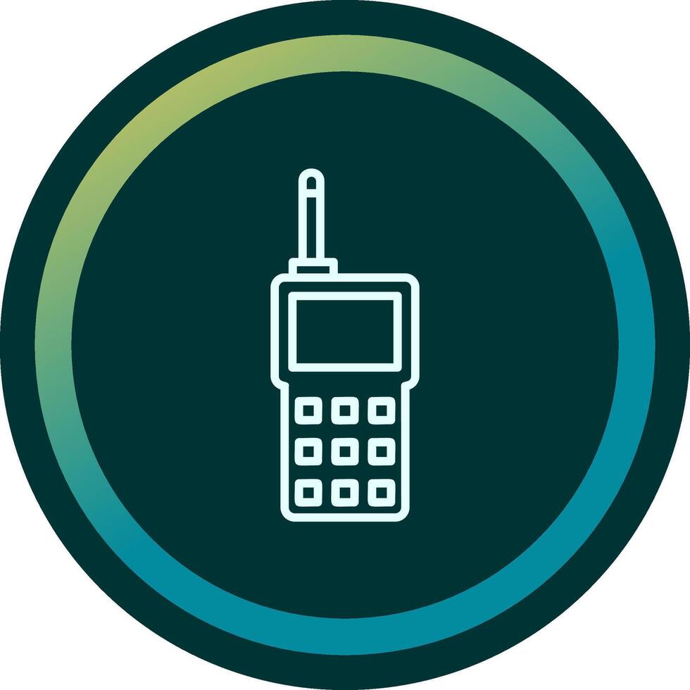 icono de vector de walkie-talkie