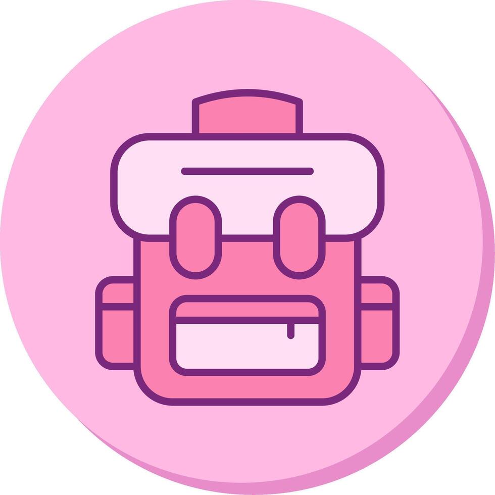 icono de vector de mochila