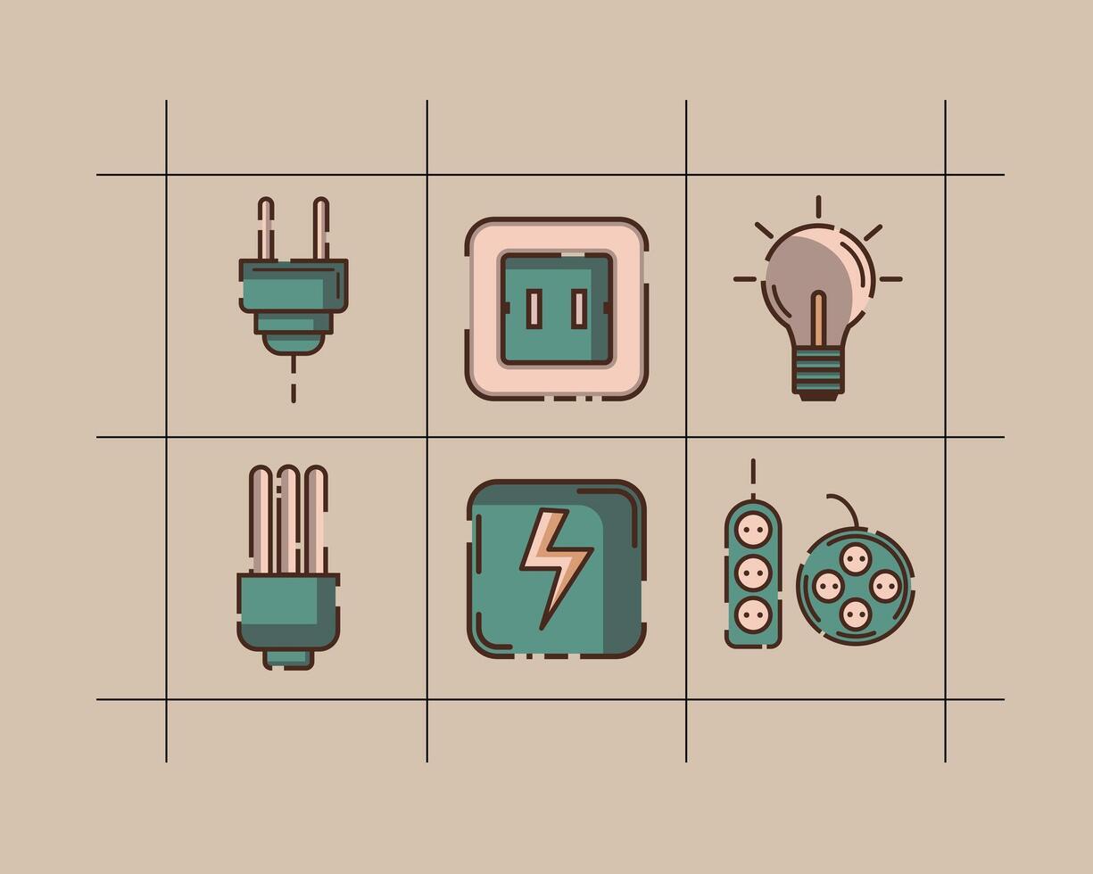 electrical icon asset graphic vector