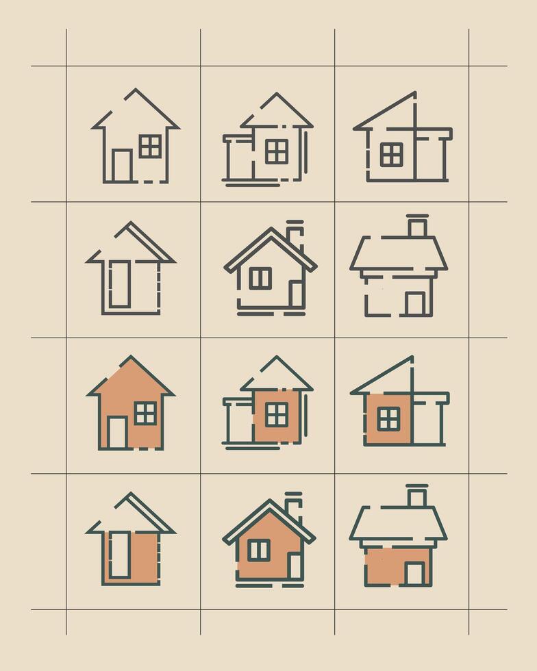 house icon asset graphic vector