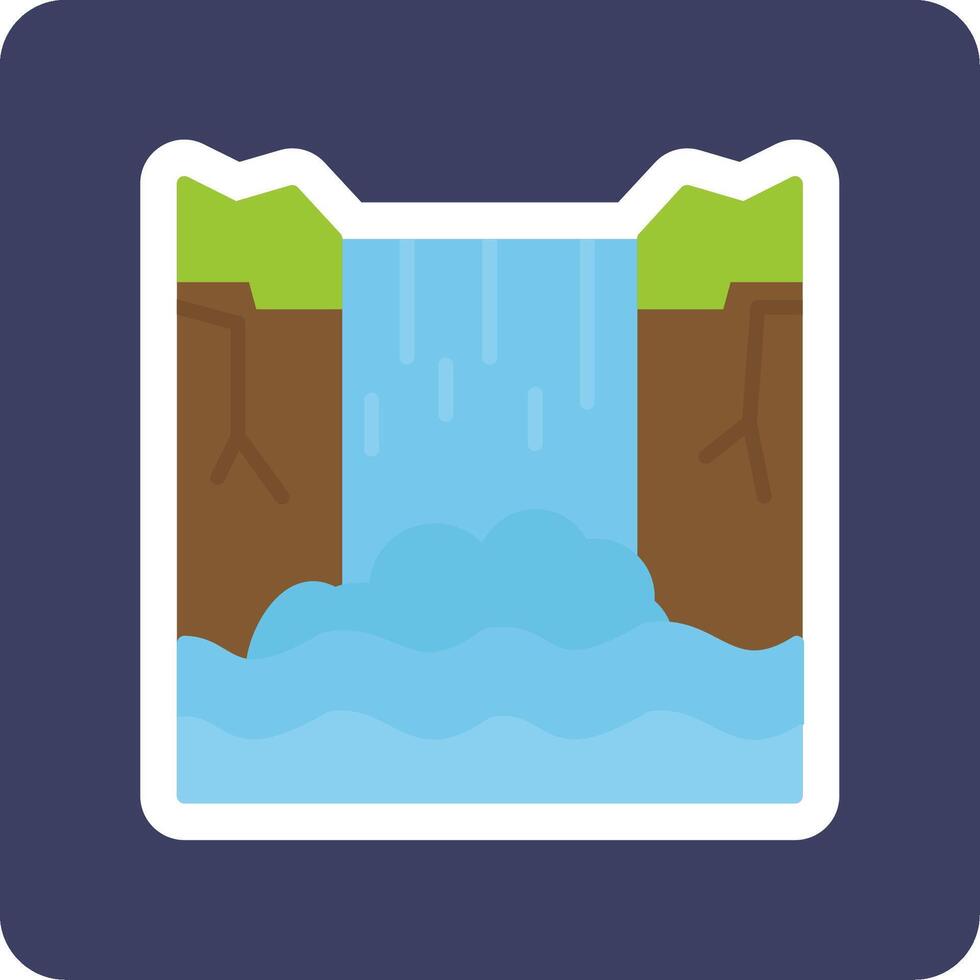 Waterfall Vector Icon