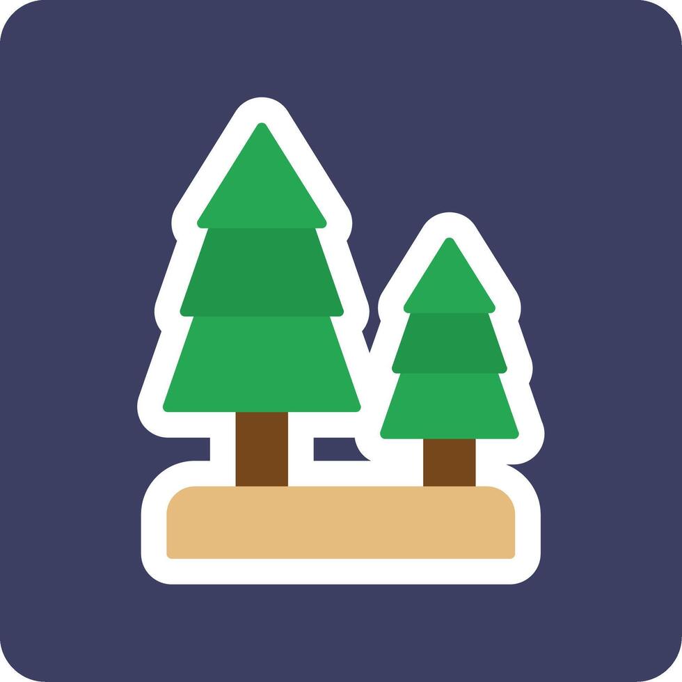 icono de vector de bosque