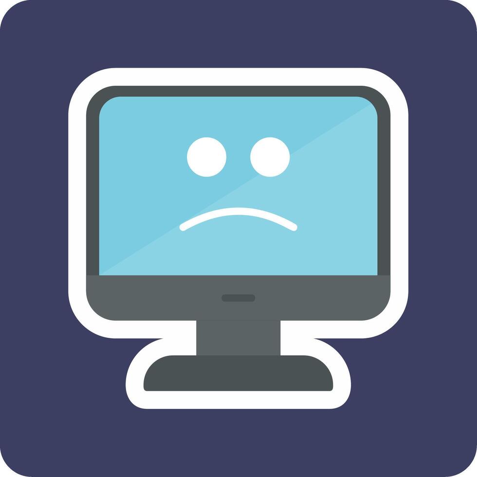 Blue Screen Vector Icon