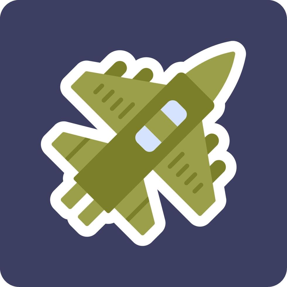 Military Aircraft Vector Icon