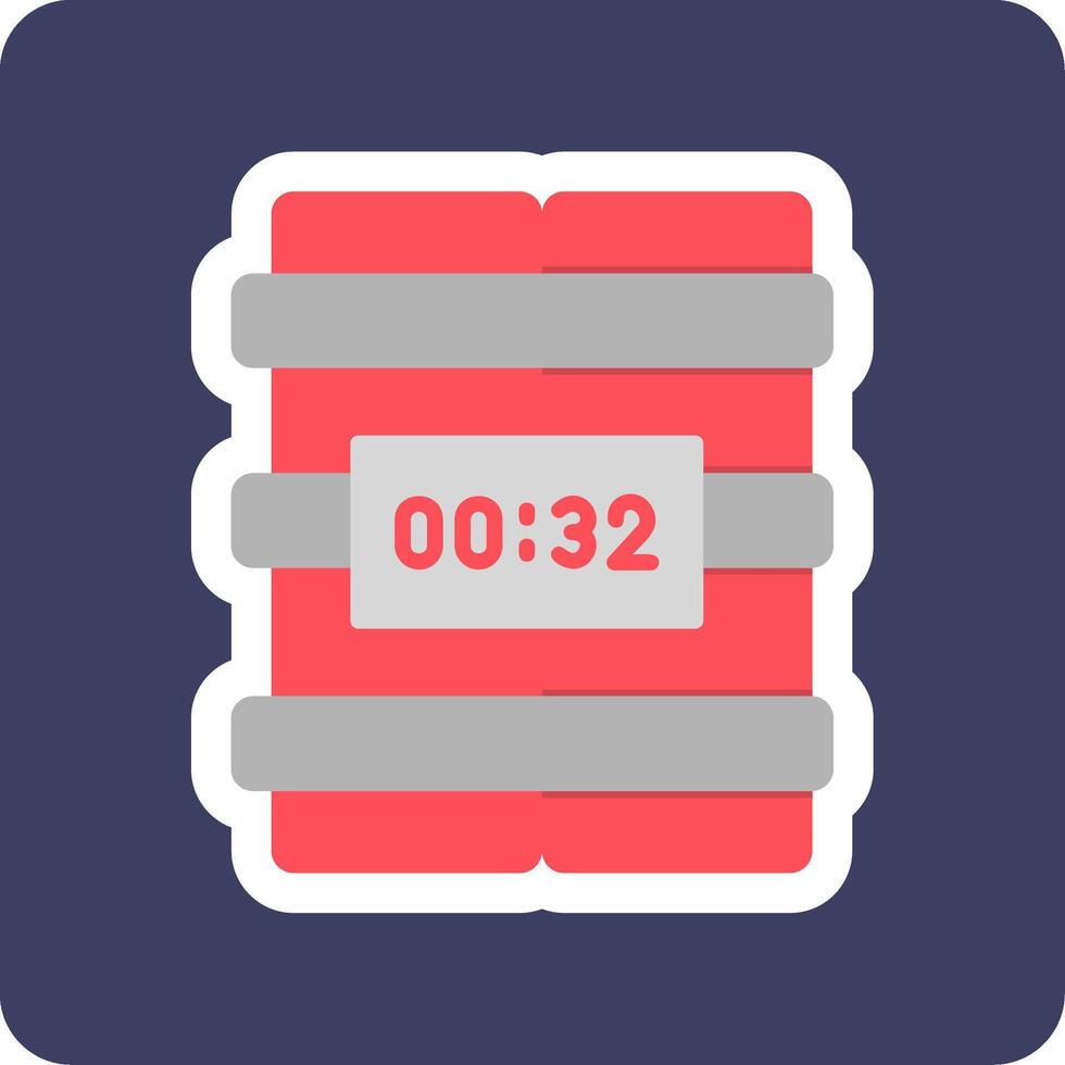 C4 Time Bomb Vector Icon