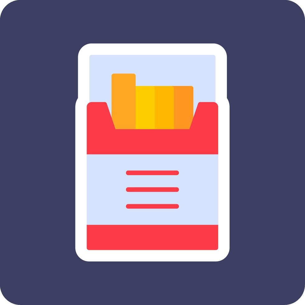 Cigarette Box Vector Icon