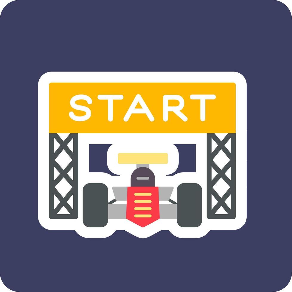 Starting Race  Vector Icon