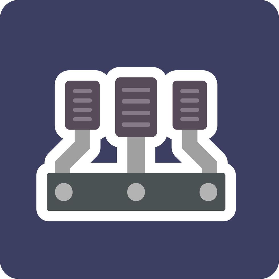 Car Accelerator Vector Icon