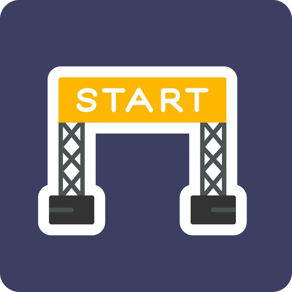 Start Line Vector Icon