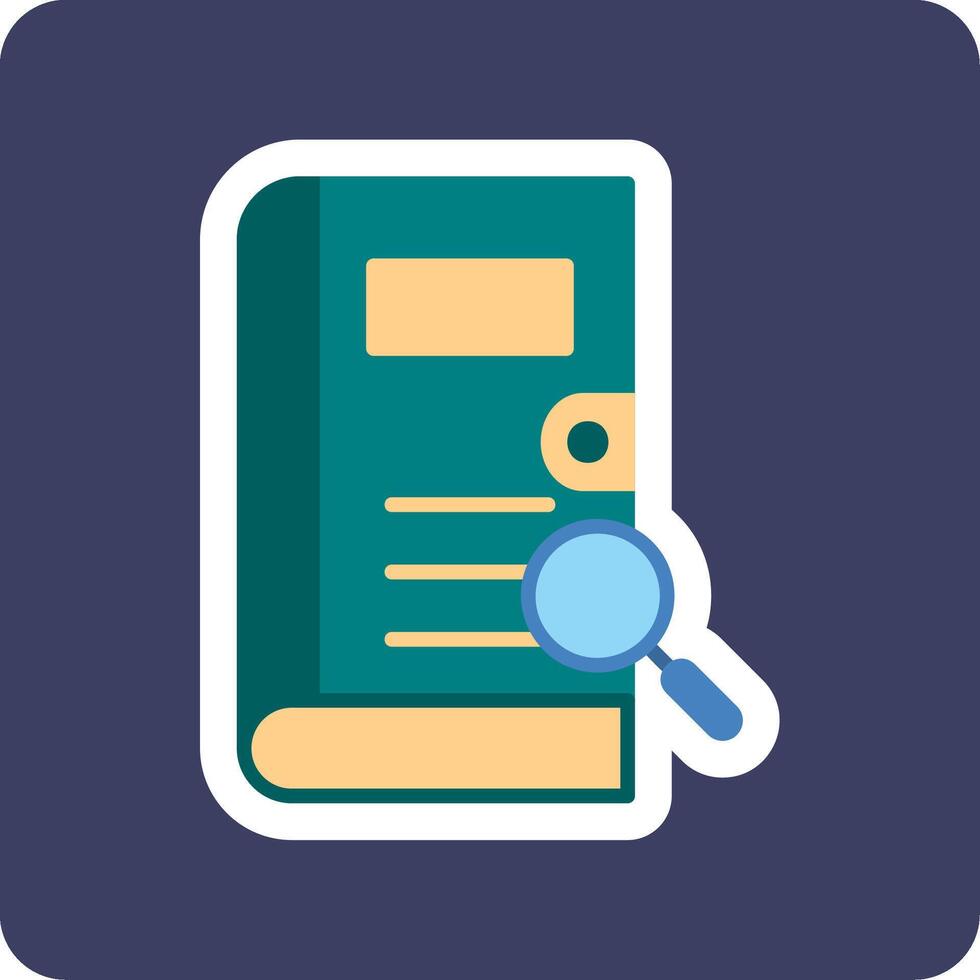 Search Book Vector Icon