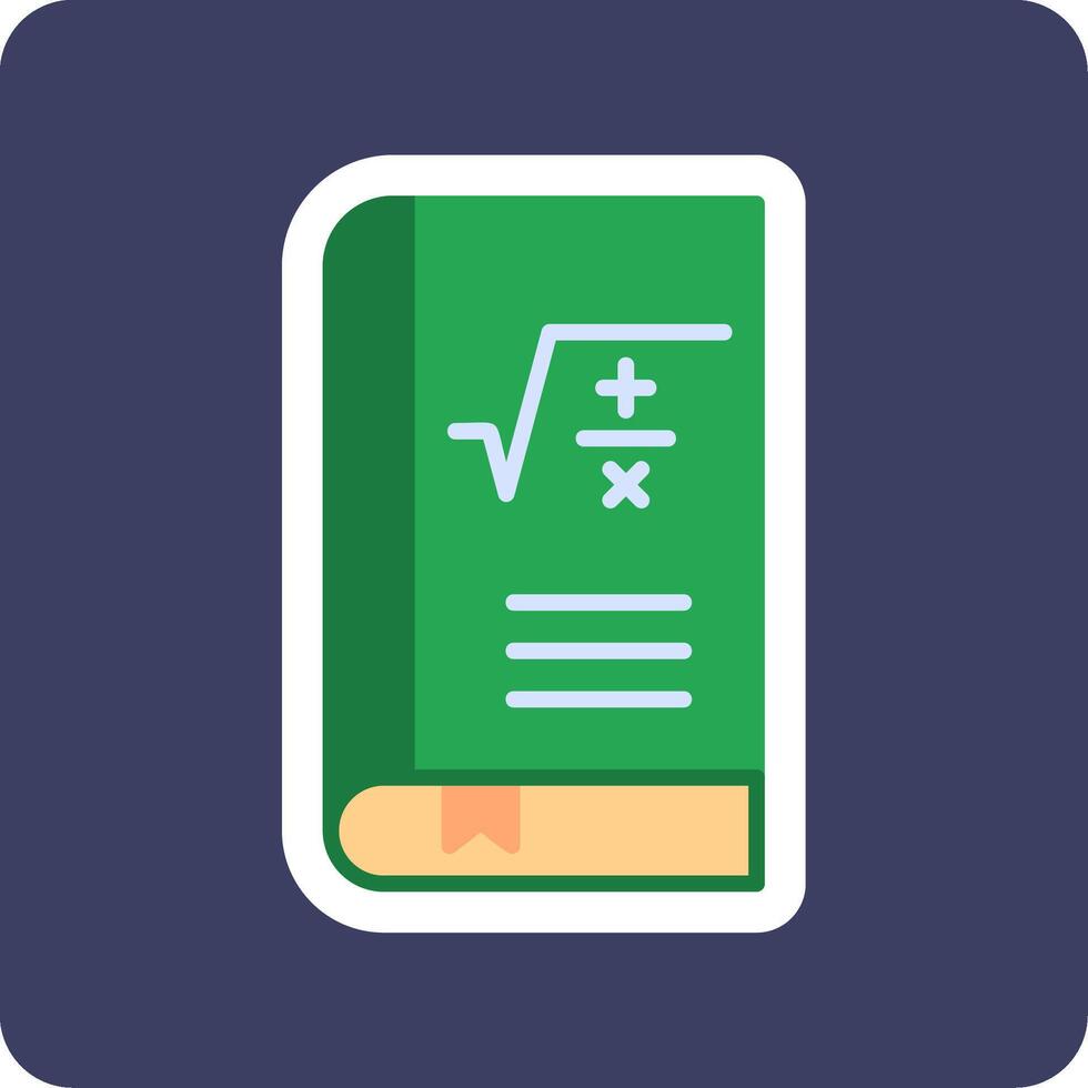 matemáticas libro vector icono