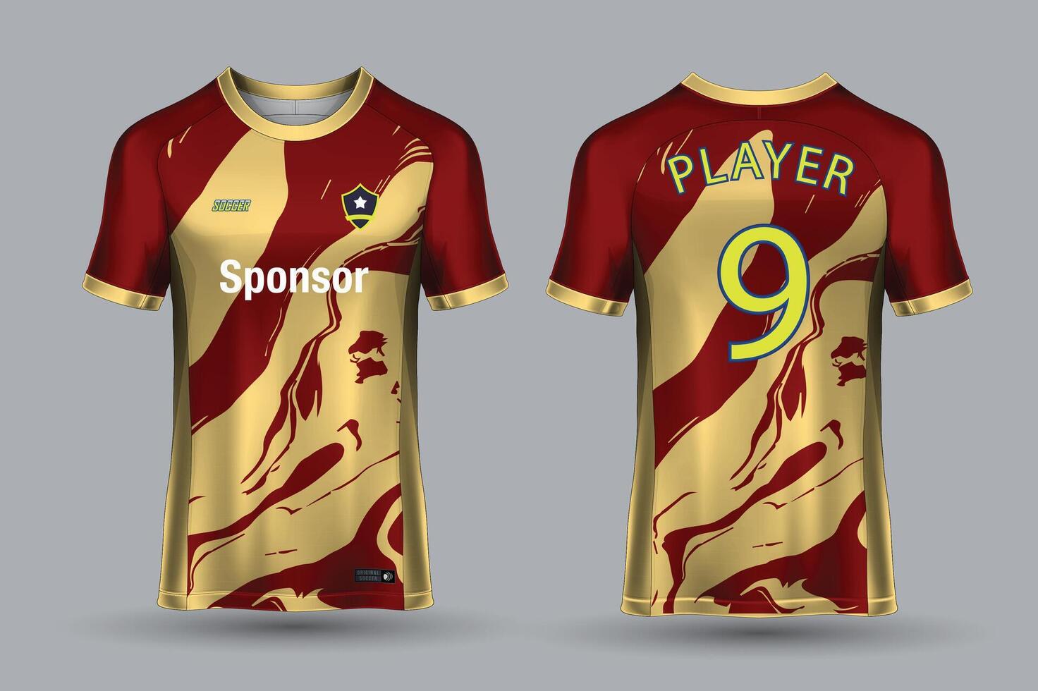 vector sports shirt design ready to print - football shirt for sublimation