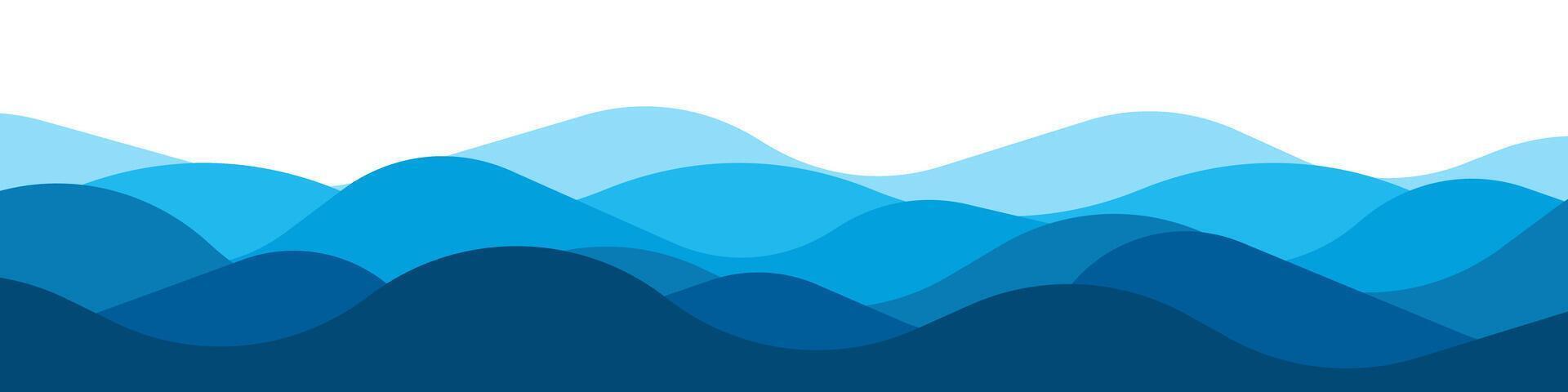 Wave oceans nature relax background vector