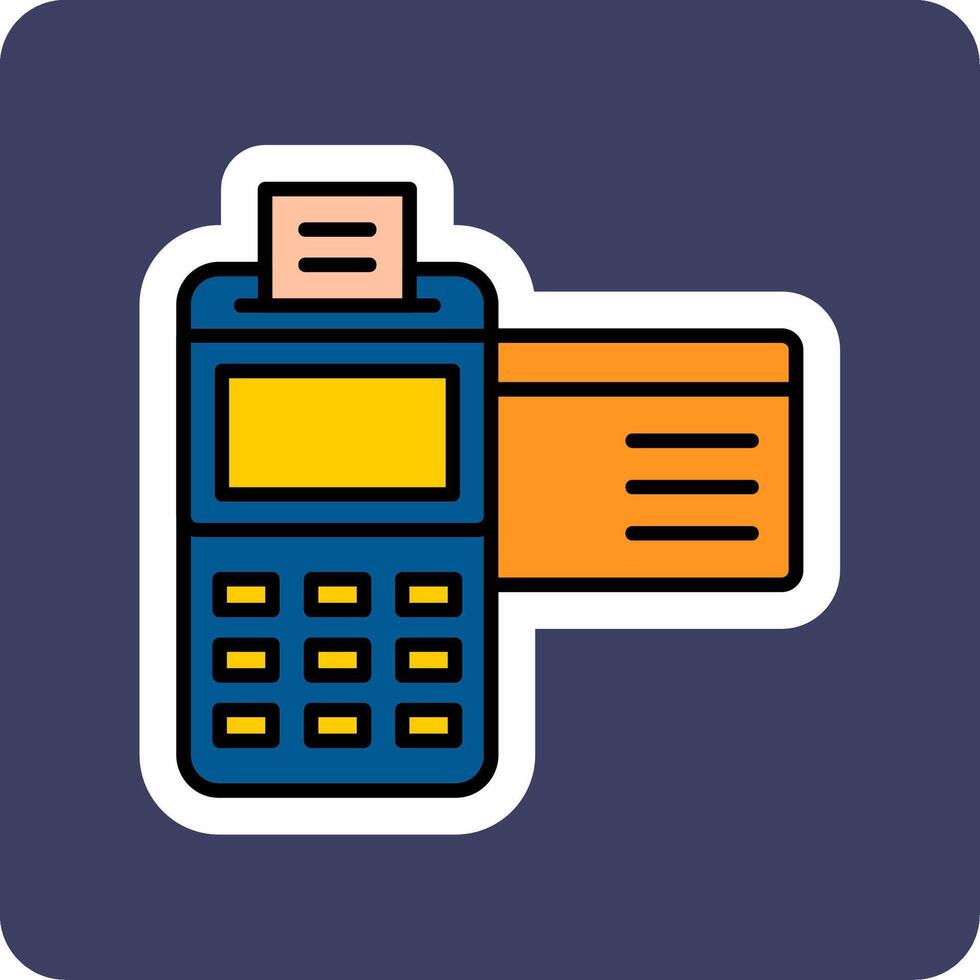 Credit Card Machine Vector Icon