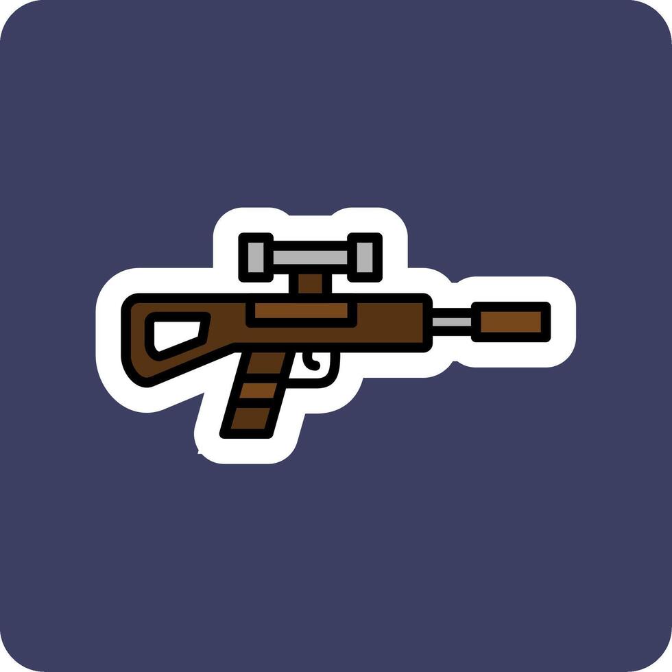 Sniper Rifle Vector Icon