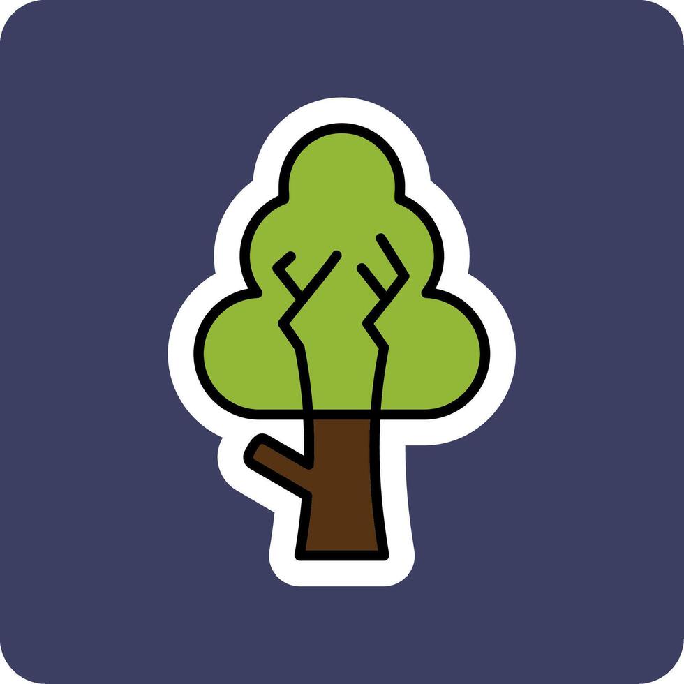 icono de vector de árbol