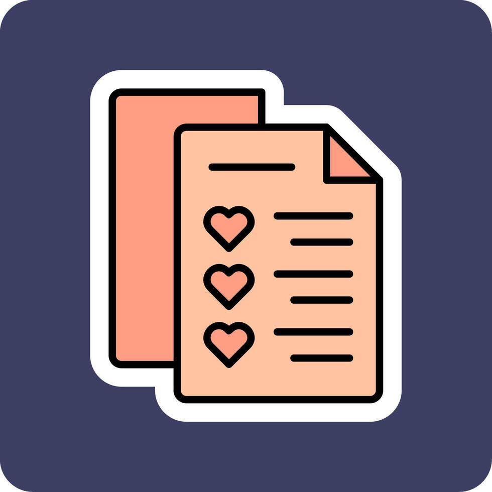 Wishlist Vector Icon