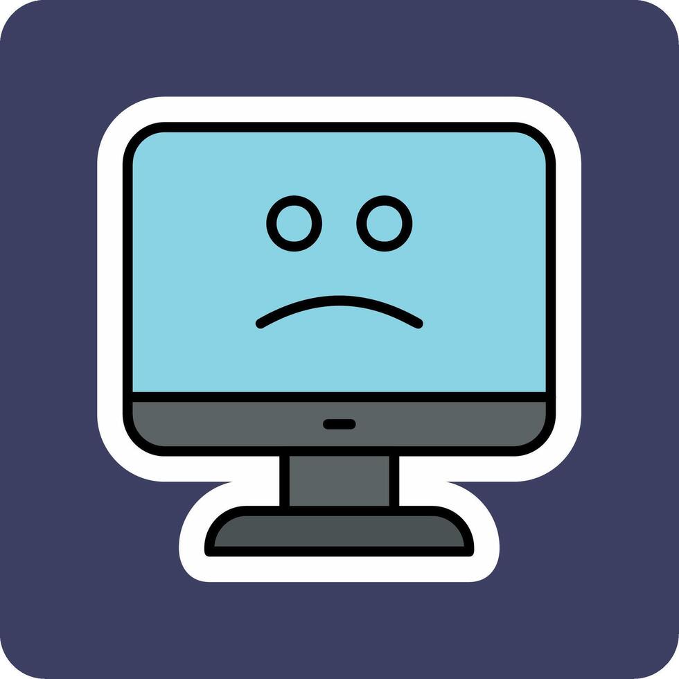 Blue Screen Vector Icon