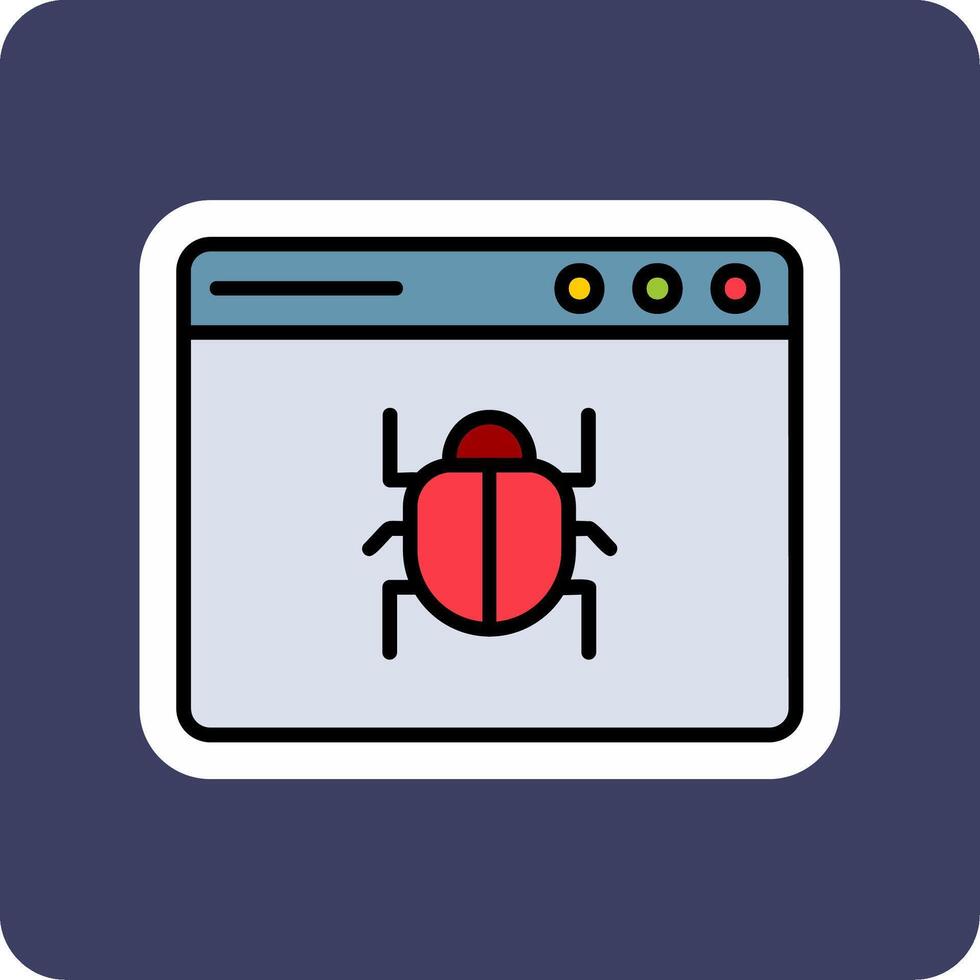 Web Bug Vector Icon