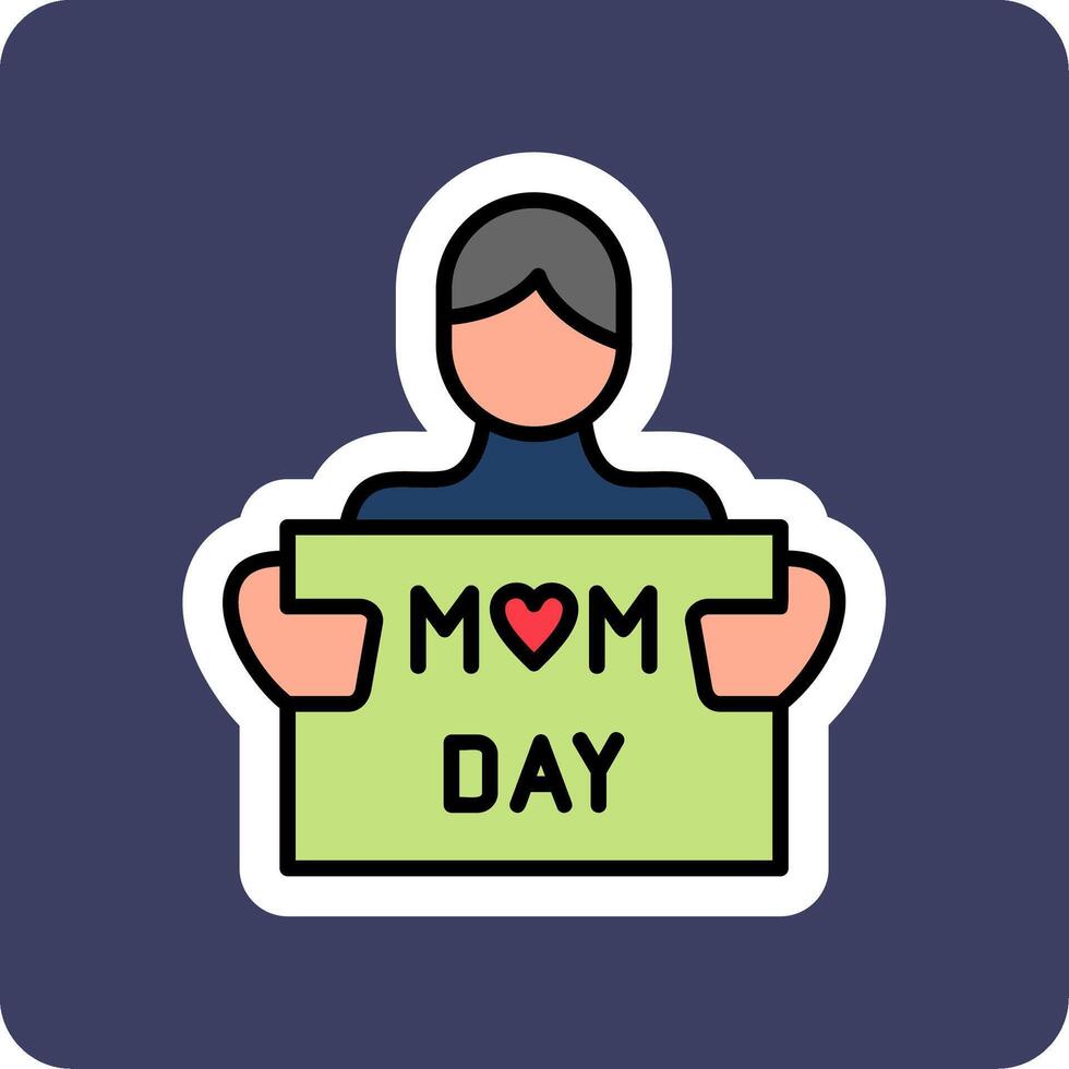 madres día vector icono