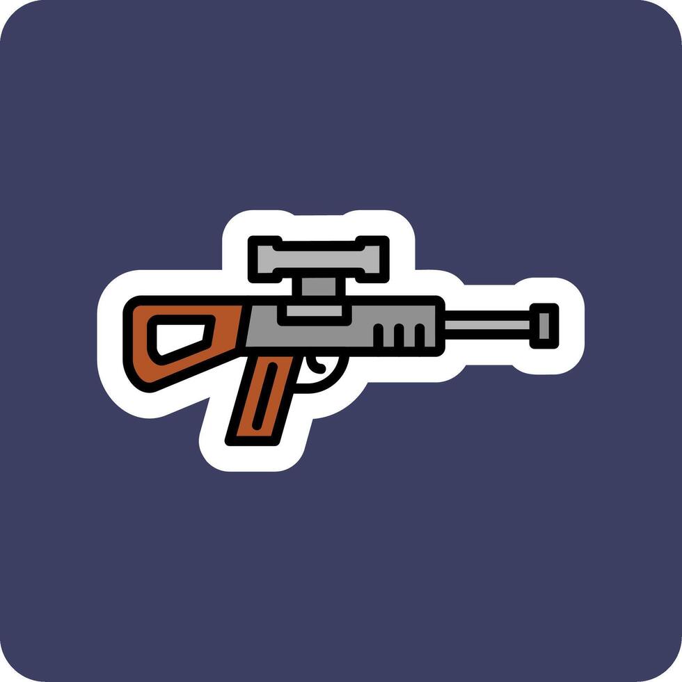 Sniper Gun Vector Icon