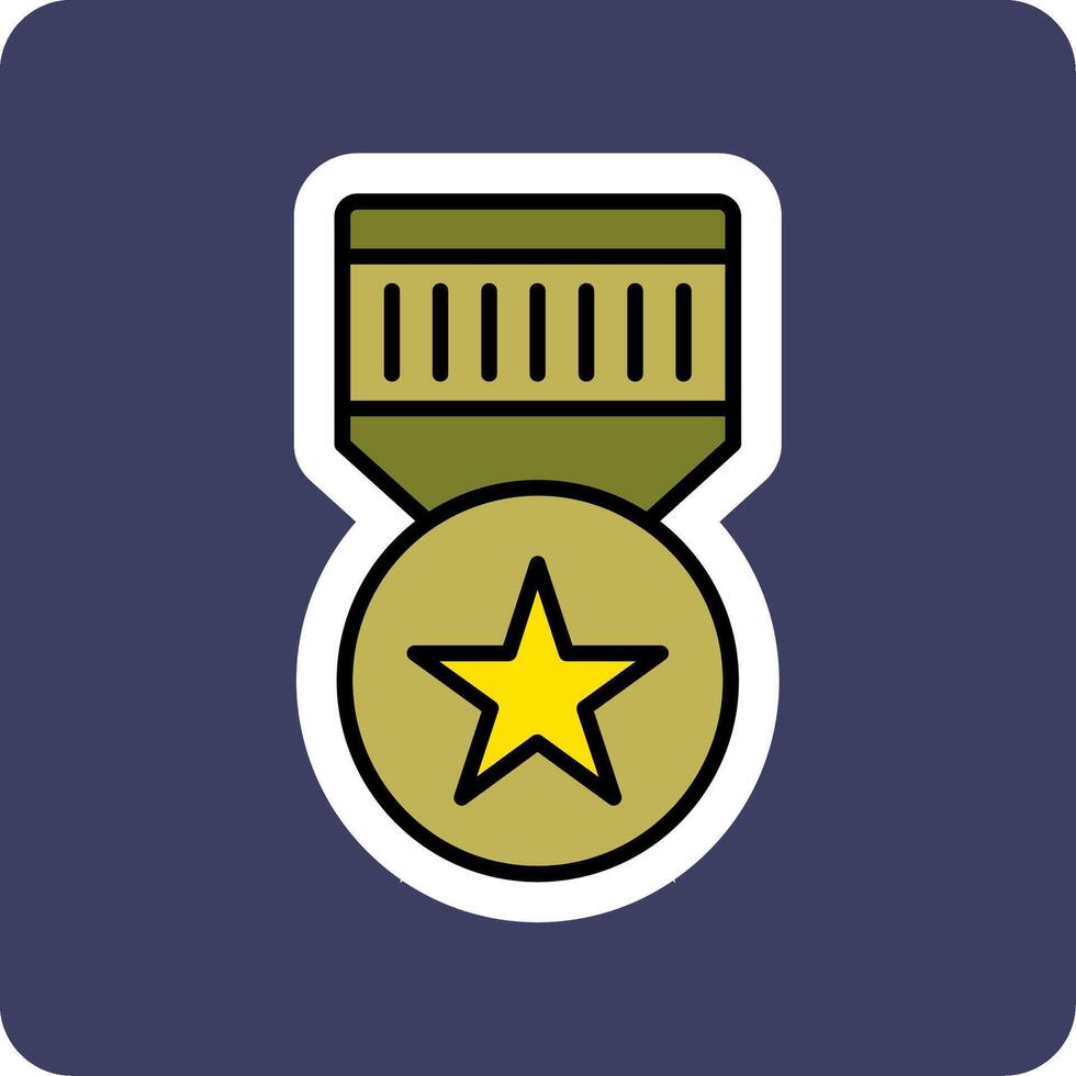Military Badge Vector Icon