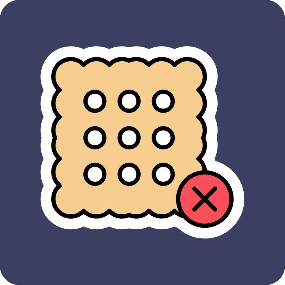 No Sweets Vector Icon