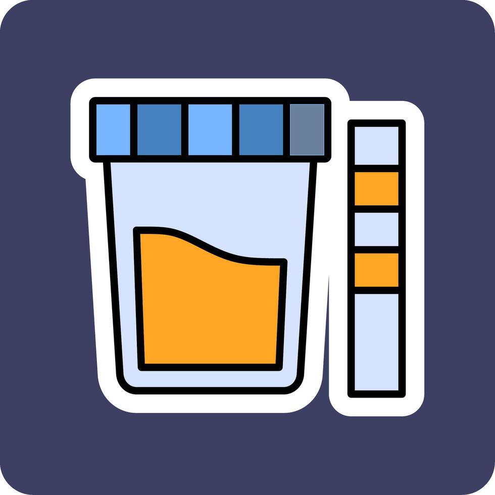 Urine Test Vector Icon