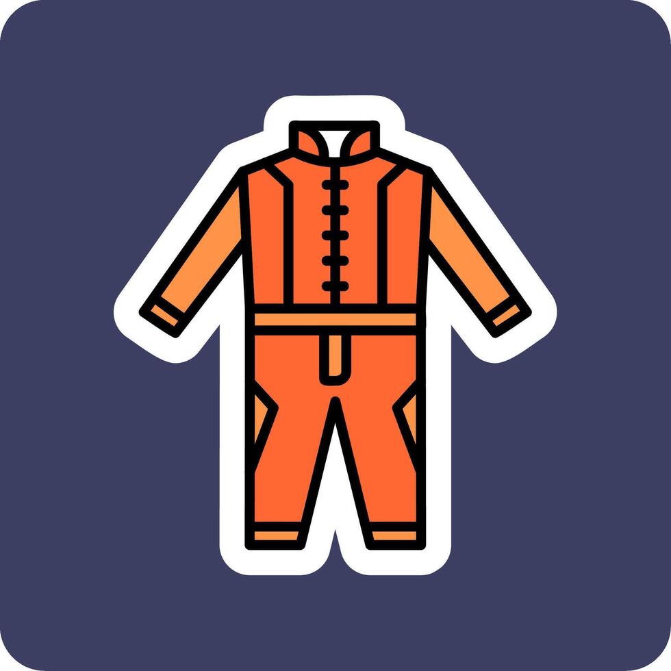 Race Suit Vector Icon