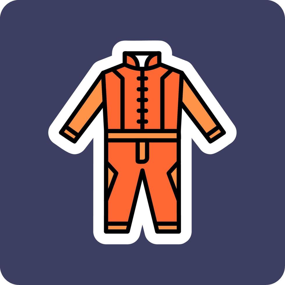 Race Suit Vector Icon