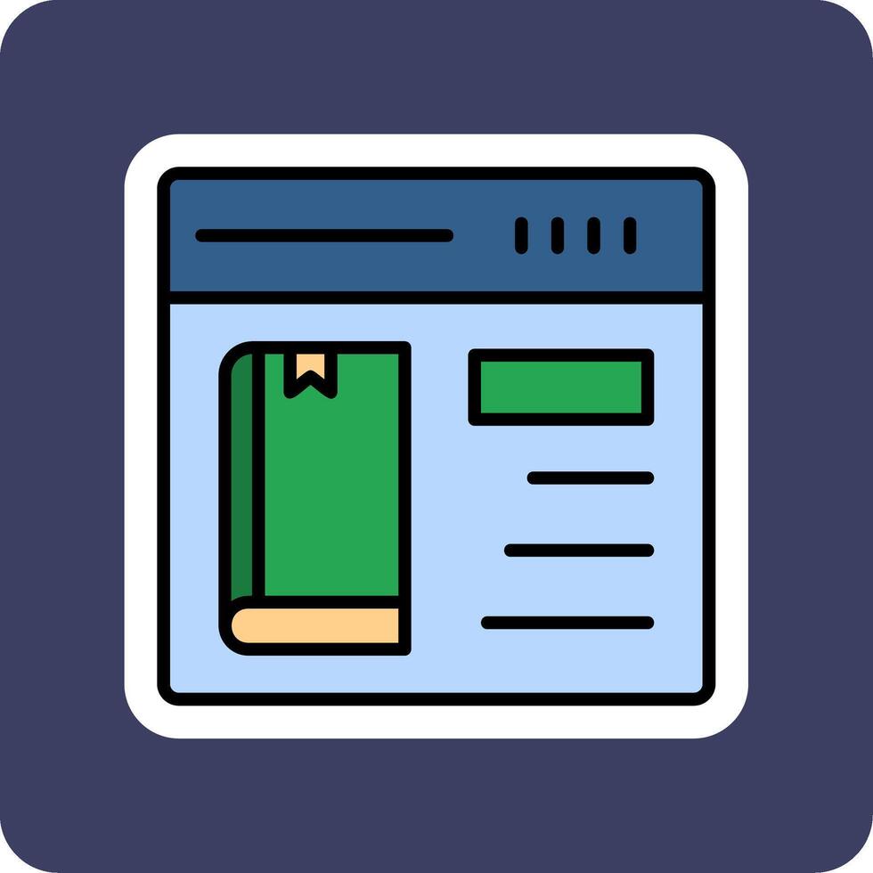 Online Book purchase Vector Icon