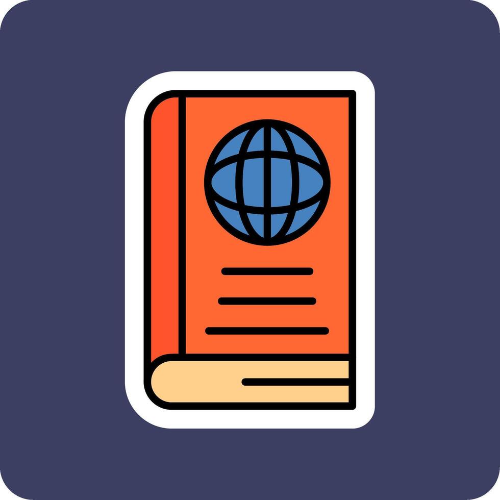 World Book Vector Icon