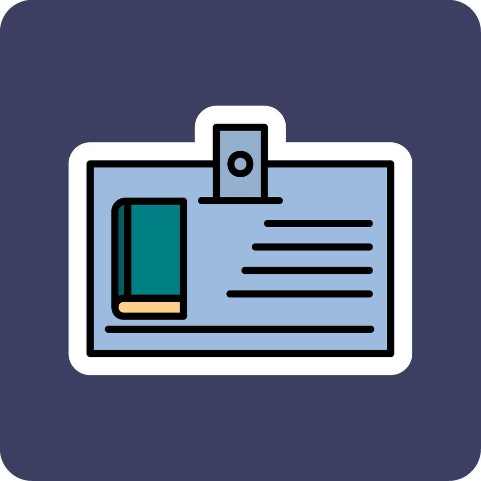 Library Card Vector Icon